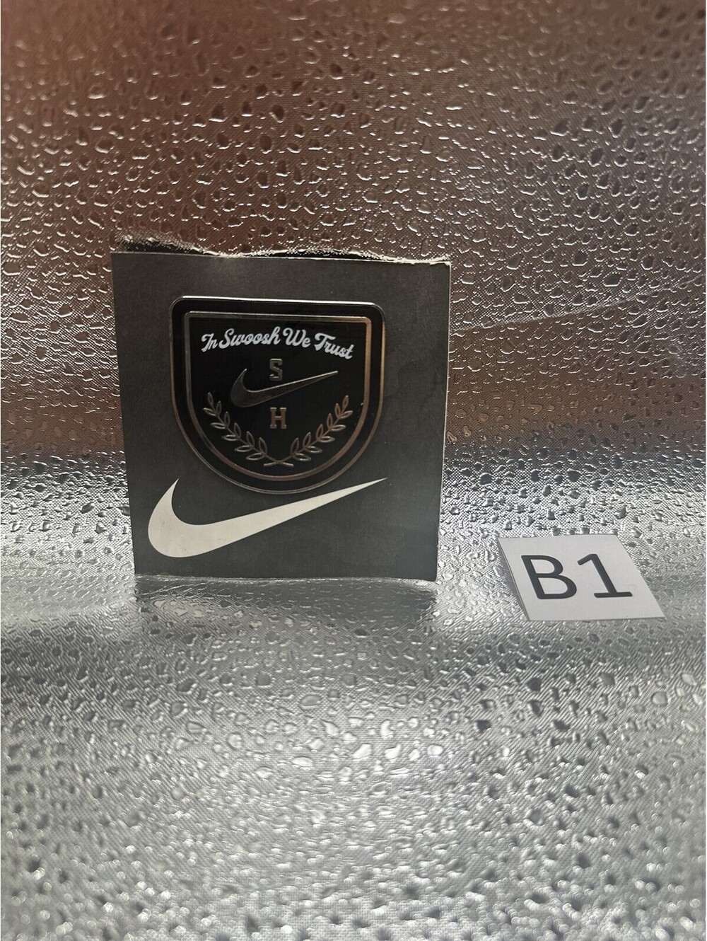 Nike In Swoosh We Trust Enamel Pin B1